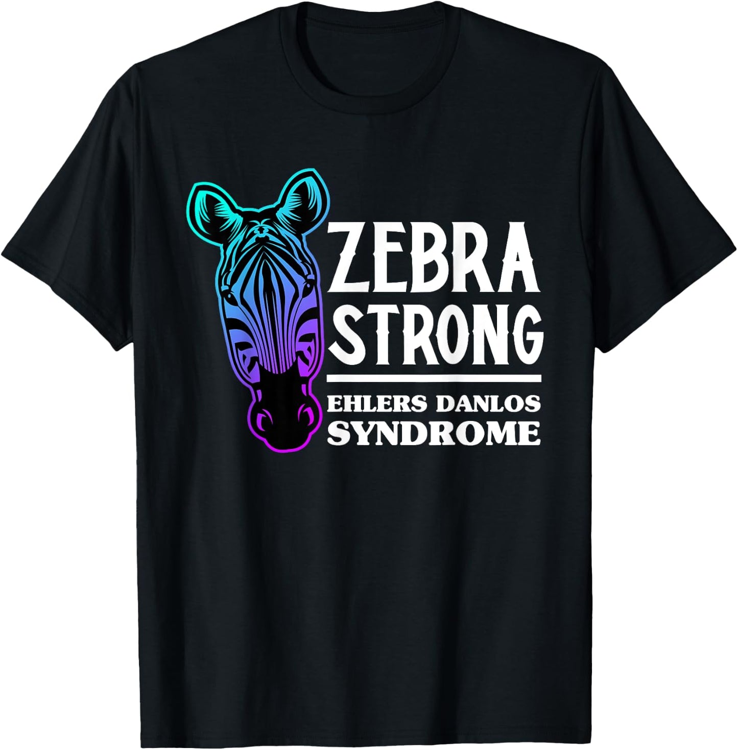 Ehlers Danlos Warrior EDS Ehlers Danlos Syndrome Awareness T-Shirt - T-Shirt | Black