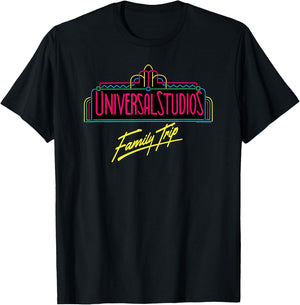 Universal Studios Marquee Family Trip T-Shirt - T-Shirt | Black