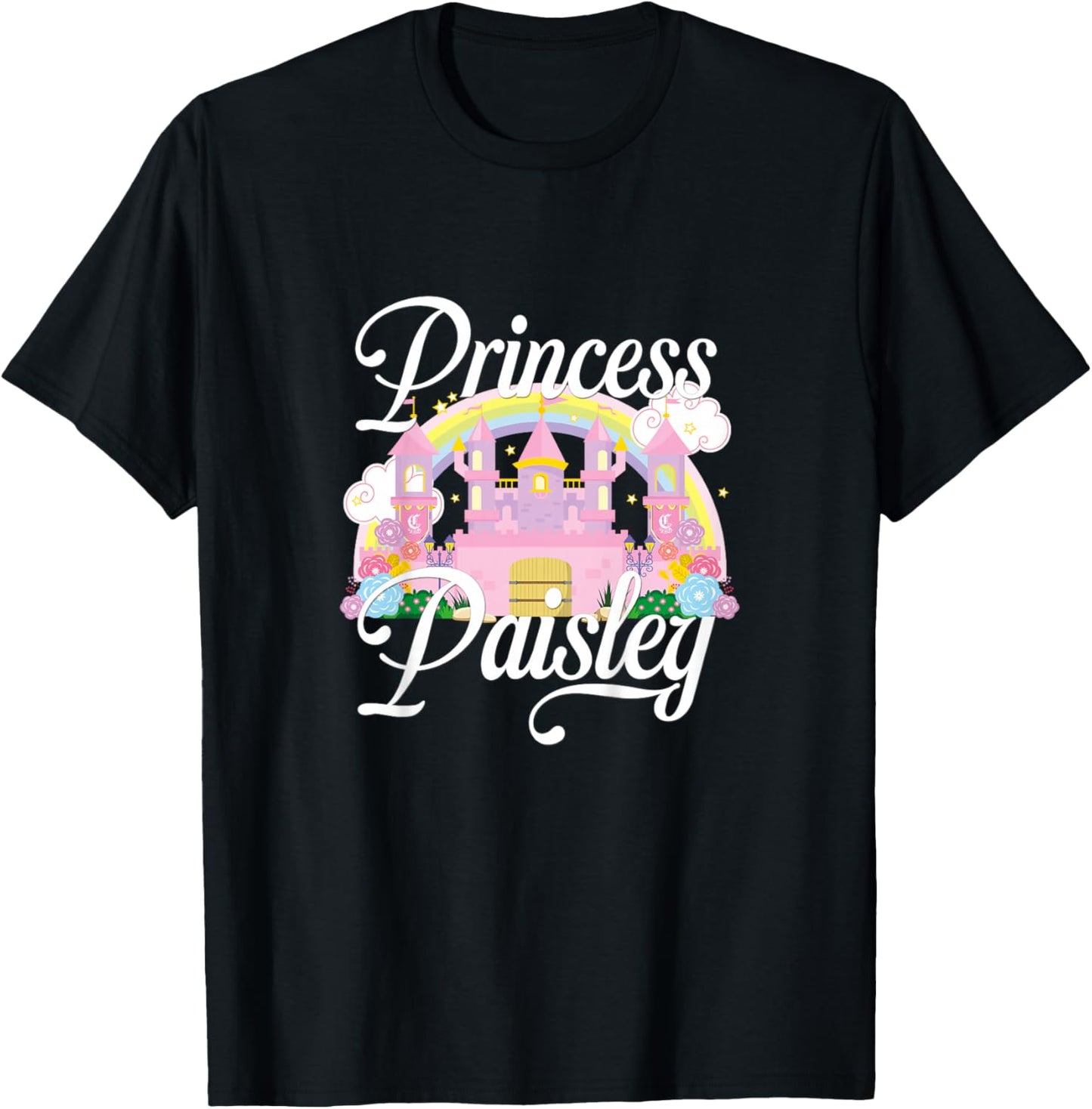 Kids Princess Paisley T-Shirt - T-Shirt | Black