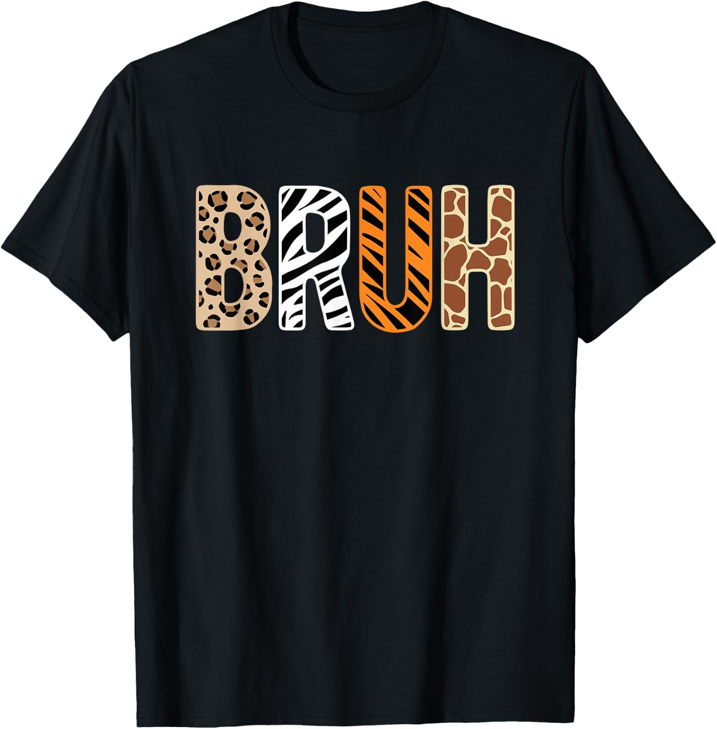 Safari Bruh Zookeeper Funny Animals Wildlife Boys Kids T-Shirt - T-Shirt | Black