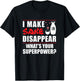 Japanese Sake I Make Sake Disappear Funny T-Shirt - T-Shirt | Black