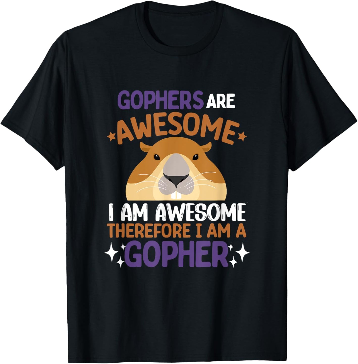 Gopher Shirt Animal Lover Gopher Lover Gophers T-Shirt - T-Shirt | Black