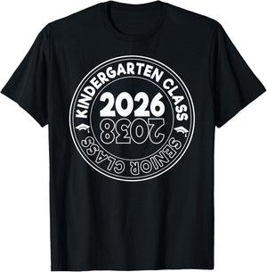 Kindergarten Graduation 2026 Senior Future Class Of 2038 T-Shirt - T-Shirt | Black