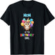 Owl Mom Birthday Party Mom of the Birthday Girl Owl T-Shirt - T-Shirt | Black
