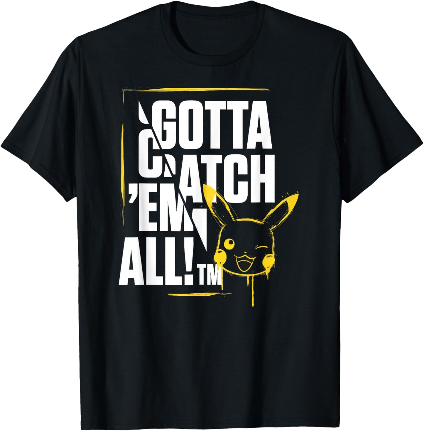 Pokémon - Gotta Catch Em All Pikachu T-Shirt - T-Shirt | Black