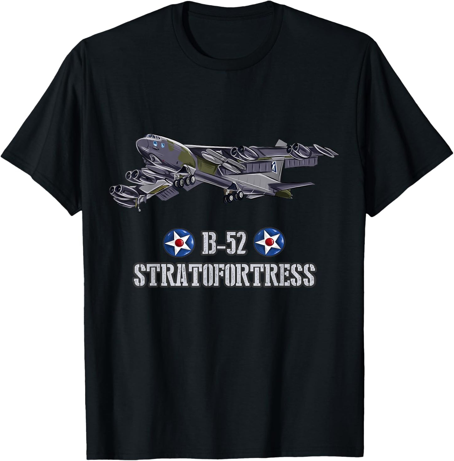 American aircraft Heavy Bomber B-52 T-Shirt - T-Shirt | Black