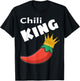 Chili King Cook Off Winner Funny Foodie Lover Saying Humor T-Shirt - T-Shirt | Black