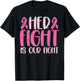 Her Fight Our Fight Family Breast Cancer Awareness Men Kid T-Shirt - T-Shirt | Black