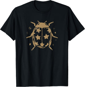 Vintage Grunge 2000s Ladybug Alt 90s Teen Y2k Whimsy Twee T-Shirt - T-Shirt | Black