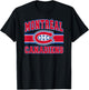 Montreal Canadiens Stripe Black Officially Licensed T-Shirt - T-Shirt | Black