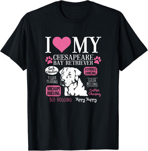 Dog Anatomy Of a Chesapeake Bay Retriever T-Shirt - T-Shirt | Black