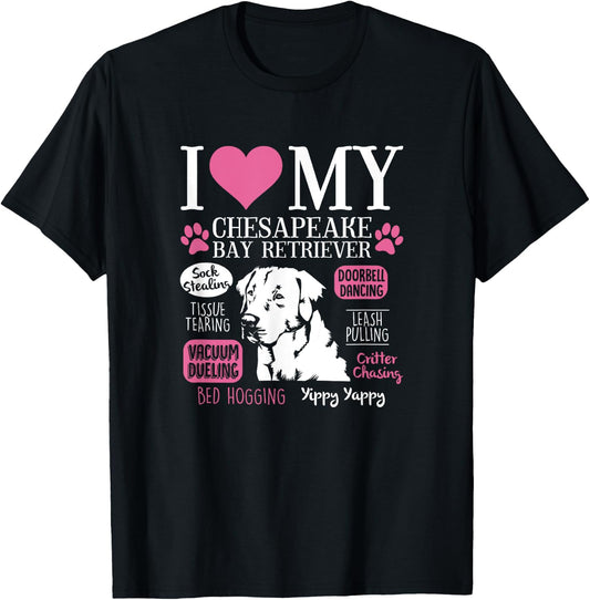 Dog Anatomy Of a Chesapeake Bay Retriever T-Shirt - T-Shirt | Black