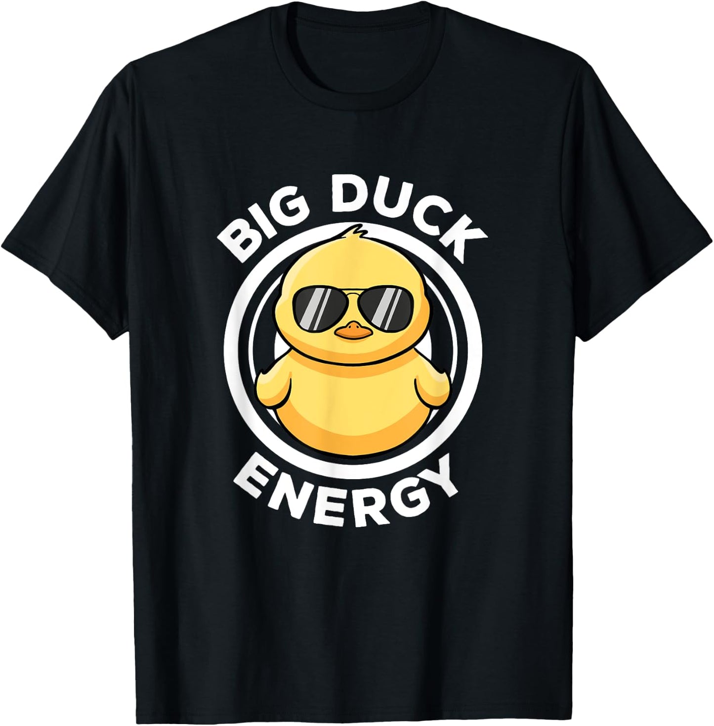 Big Duck Energy Duckie I Love Ducks Lovers Funny Rubber Duck T-Shirt - T-Shirt | Black