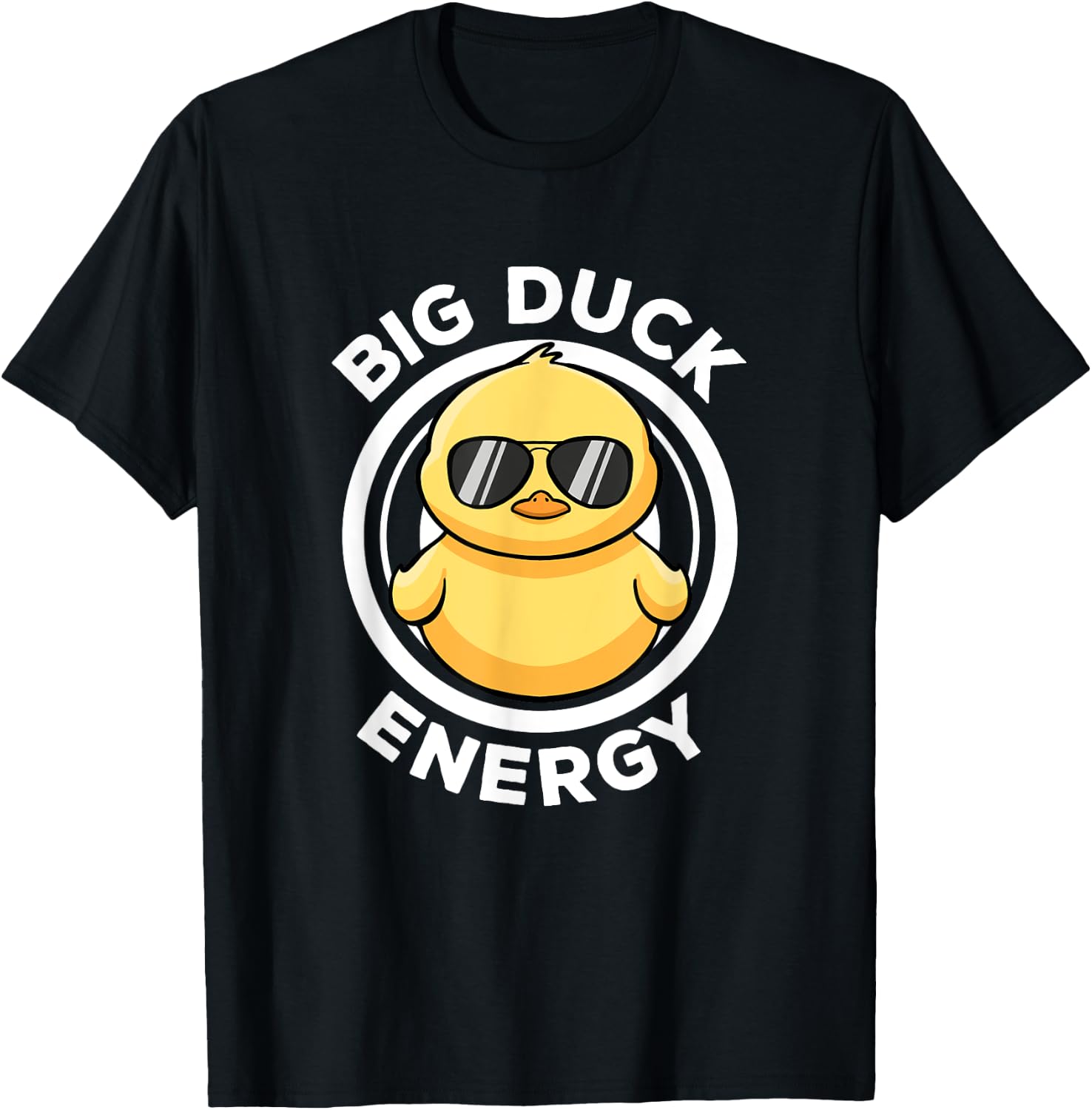 Big Duck Energy Duckie I Love Ducks Lovers Funny Rubber Duck T-Shirt - T-Shirt | Black