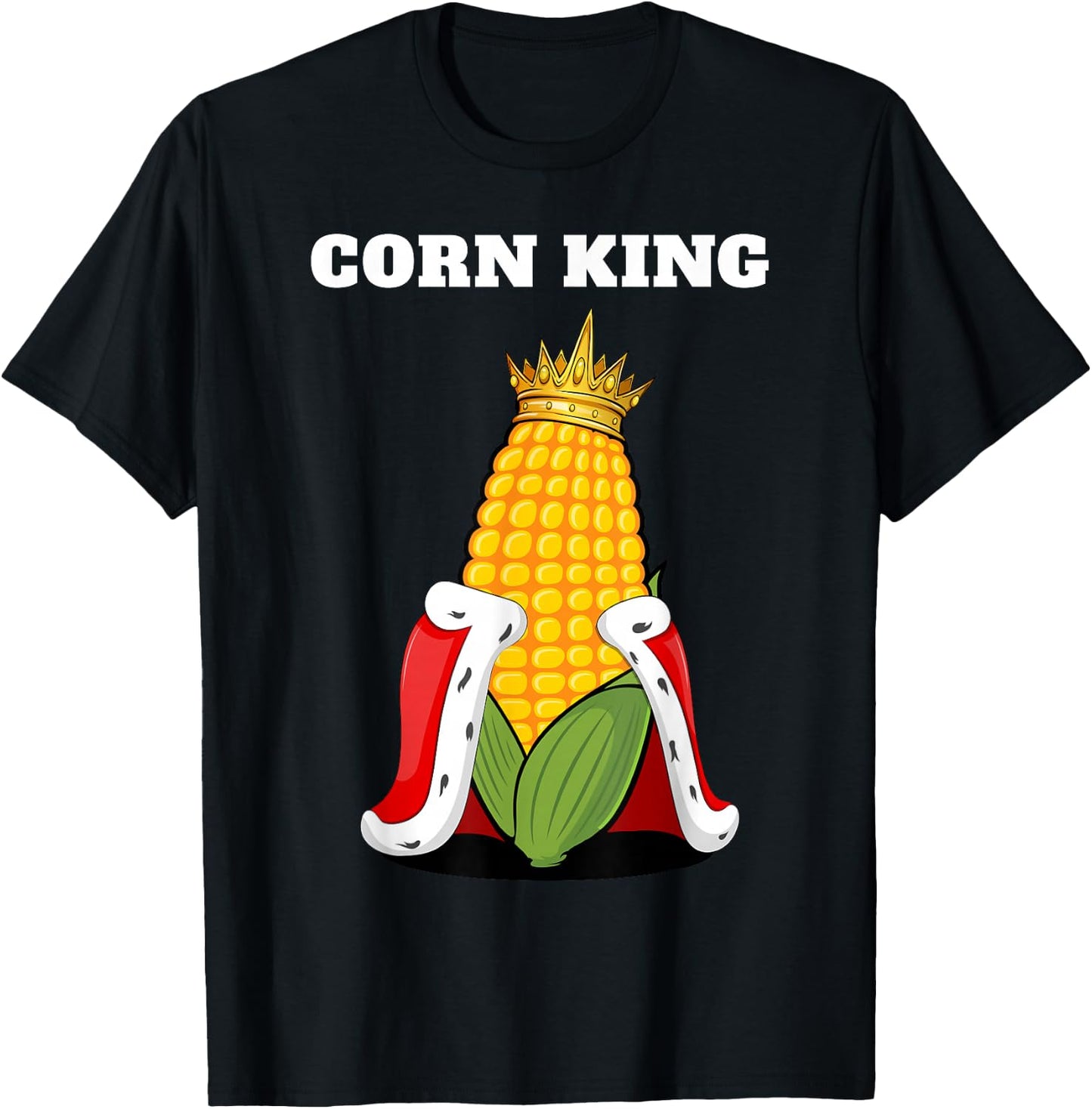 Corn King | Corn Lover Shirt | Sweetcorn Shirt | Corn T-Shirt - T-Shirt | Black