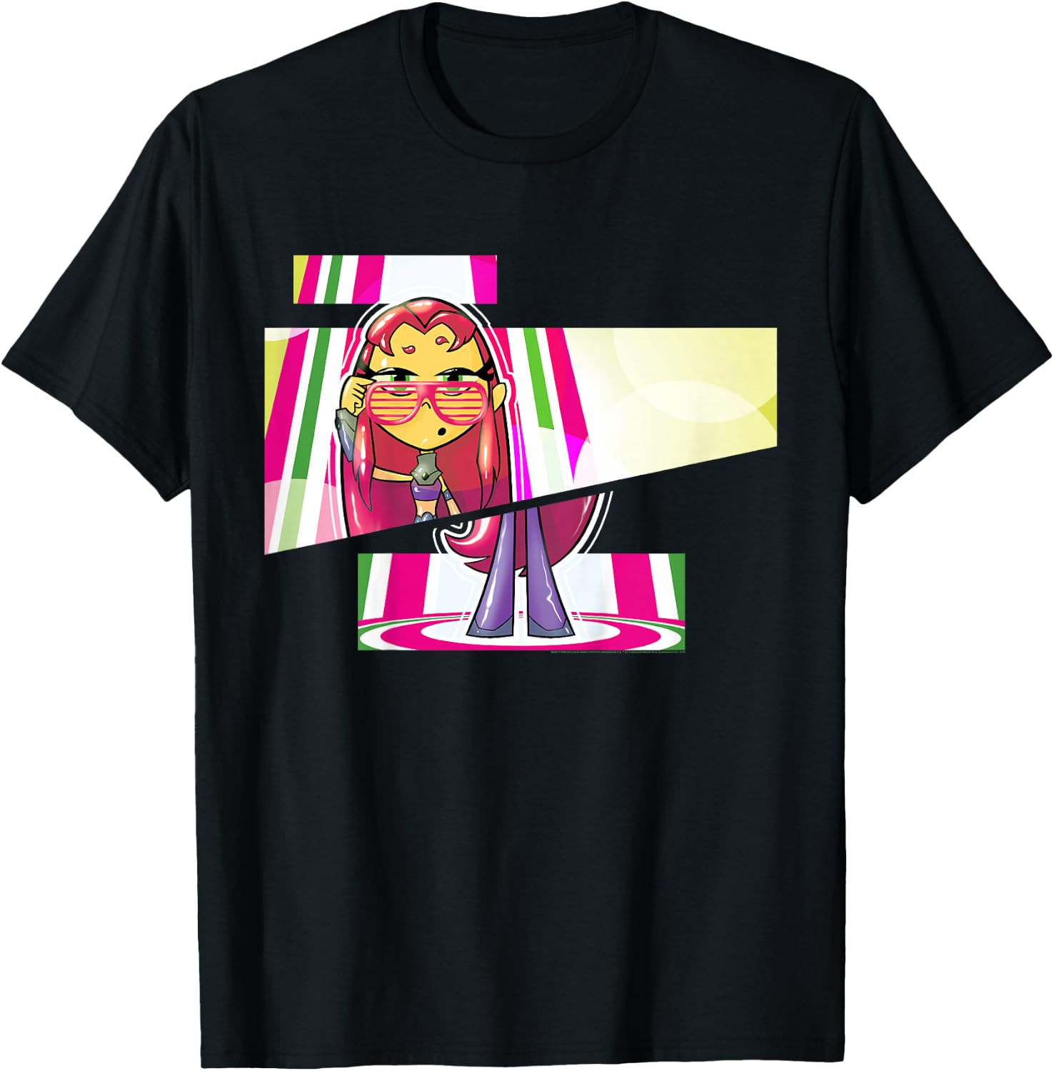Kids DC Comics Teen Titans Go! Starfire Cut Panels T-Shirt - T-Shirt | Black