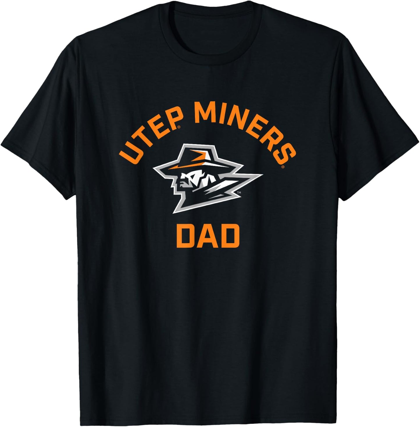 University of Texas El Paso UTEP Miners Arched Dad T-Shirt - T-Shirt | Black