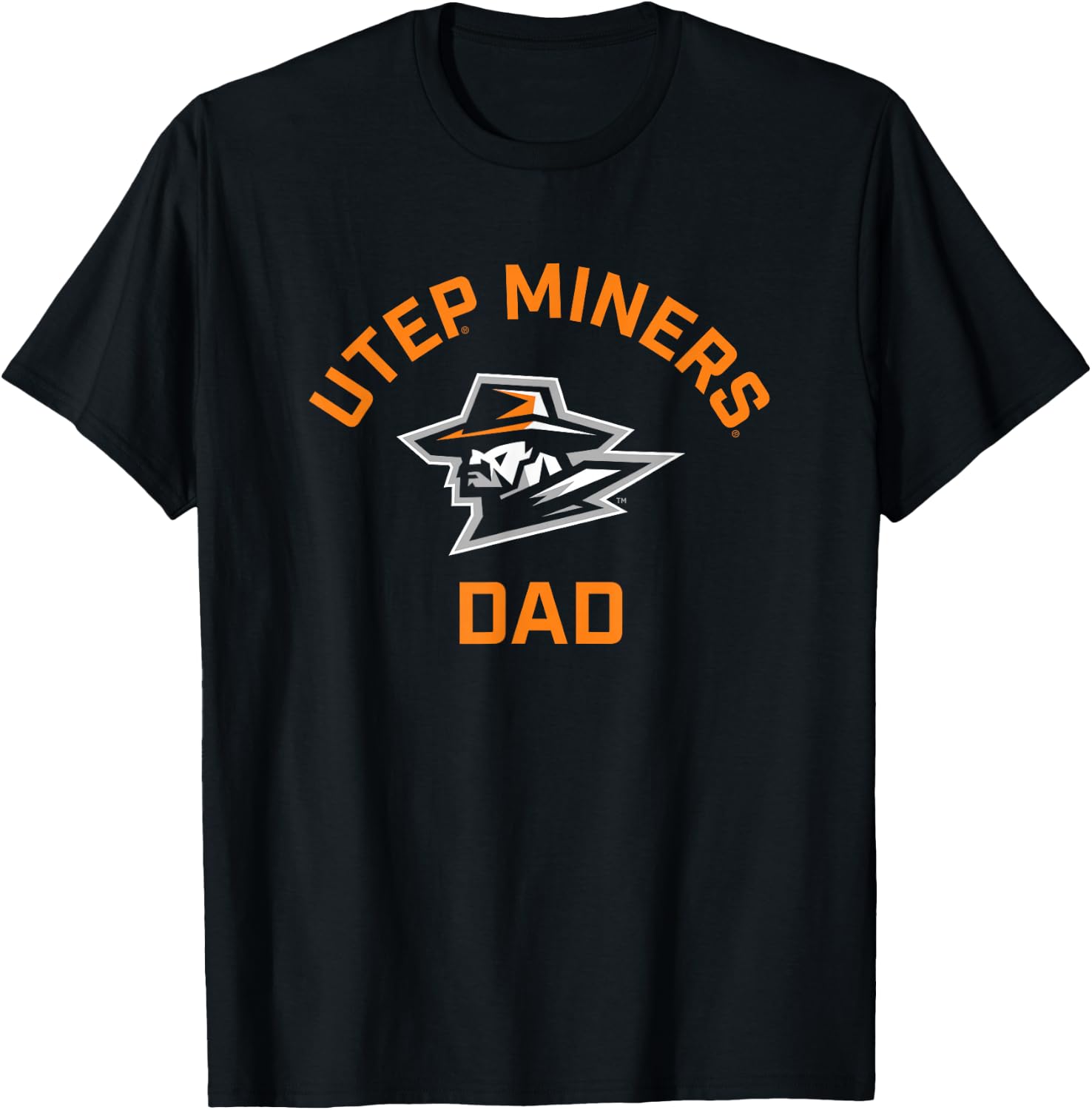 University of Texas El Paso UTEP Miners Arched Dad T-Shirt - T-Shirt | Black