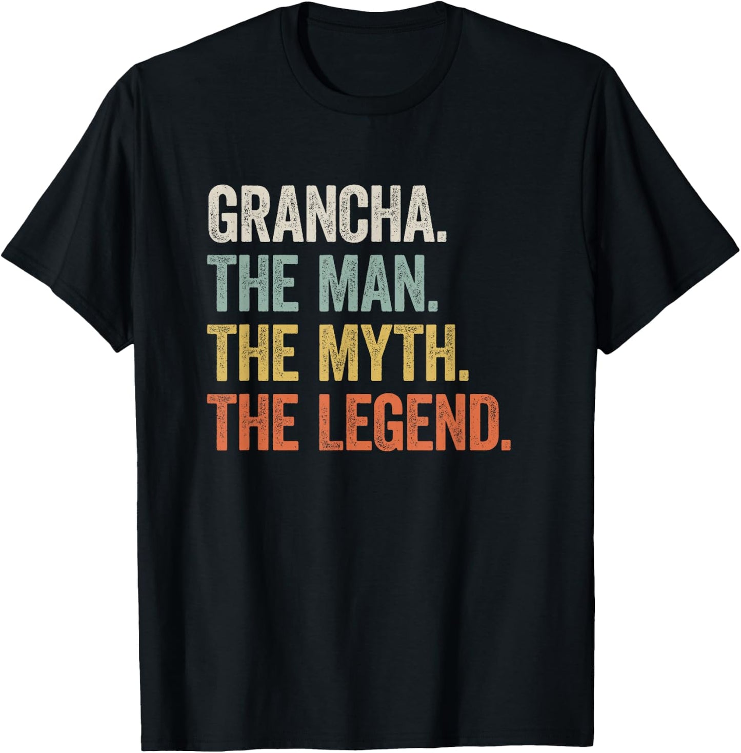 Grancha - Cool Funny Legend Welsh Father's Day T-Shirt - T-Shirt | Black