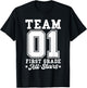 Team 1st Grade All-Stars Back To School Sports Jersey T-Shirt - T-Shirt | Black