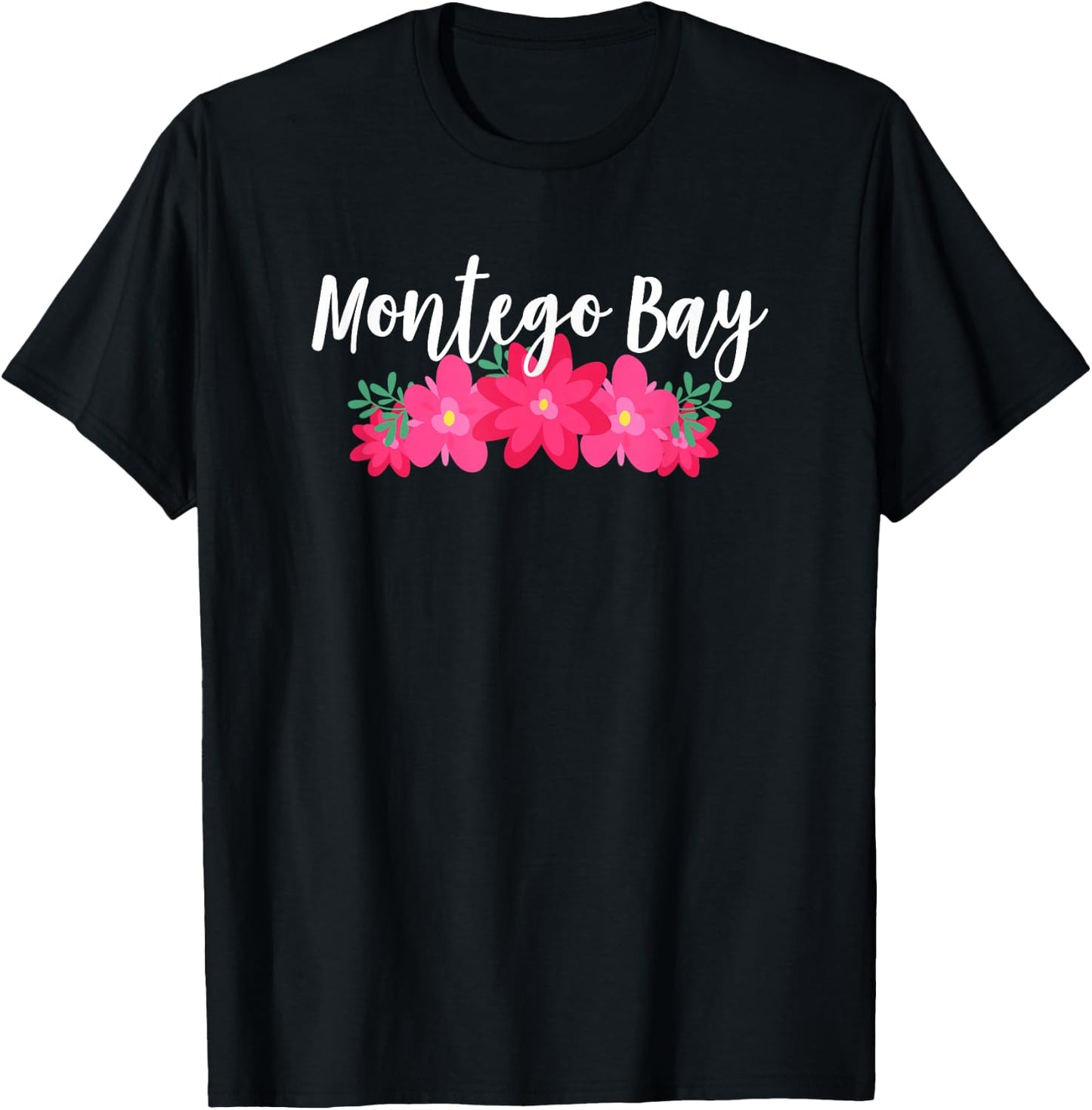 Montego Bay Jamaica Tropical Vacation T-Shirt - T-Shirt | Black