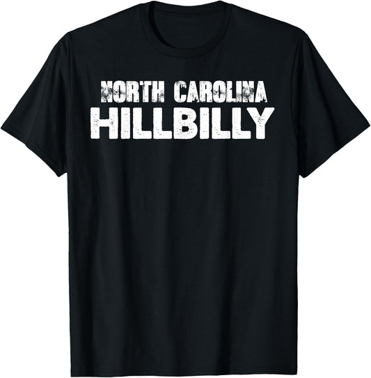 Hillbilly North Carolina Appalachian American Mountains T-Shirt - T-Shirt | Black