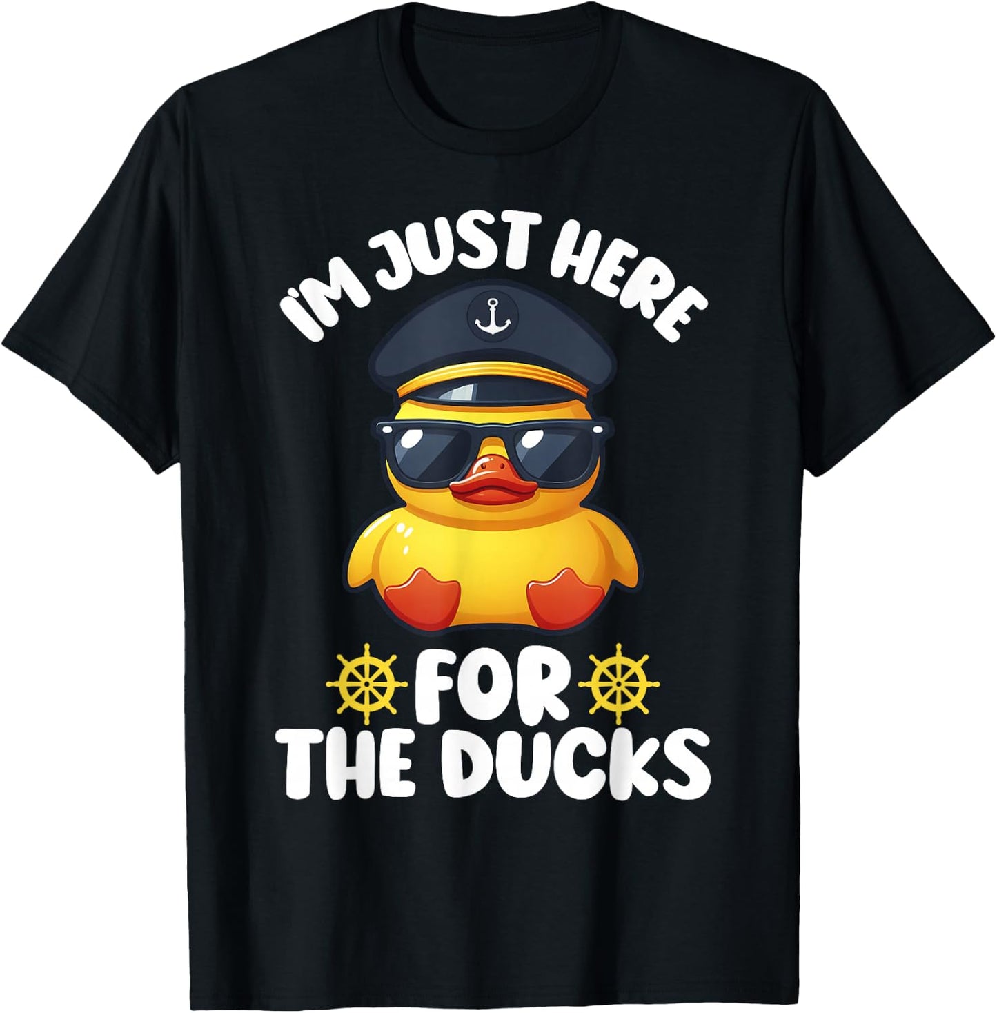 I'm Just Here for the Ducks Funny Cruising Matching Group T-Shirt - T-Shirt | Black