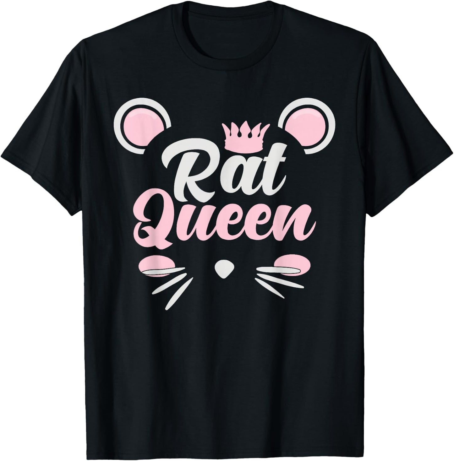 Rat Lover Design Women Rat Queen T-Shirt - T-Shirt | Black