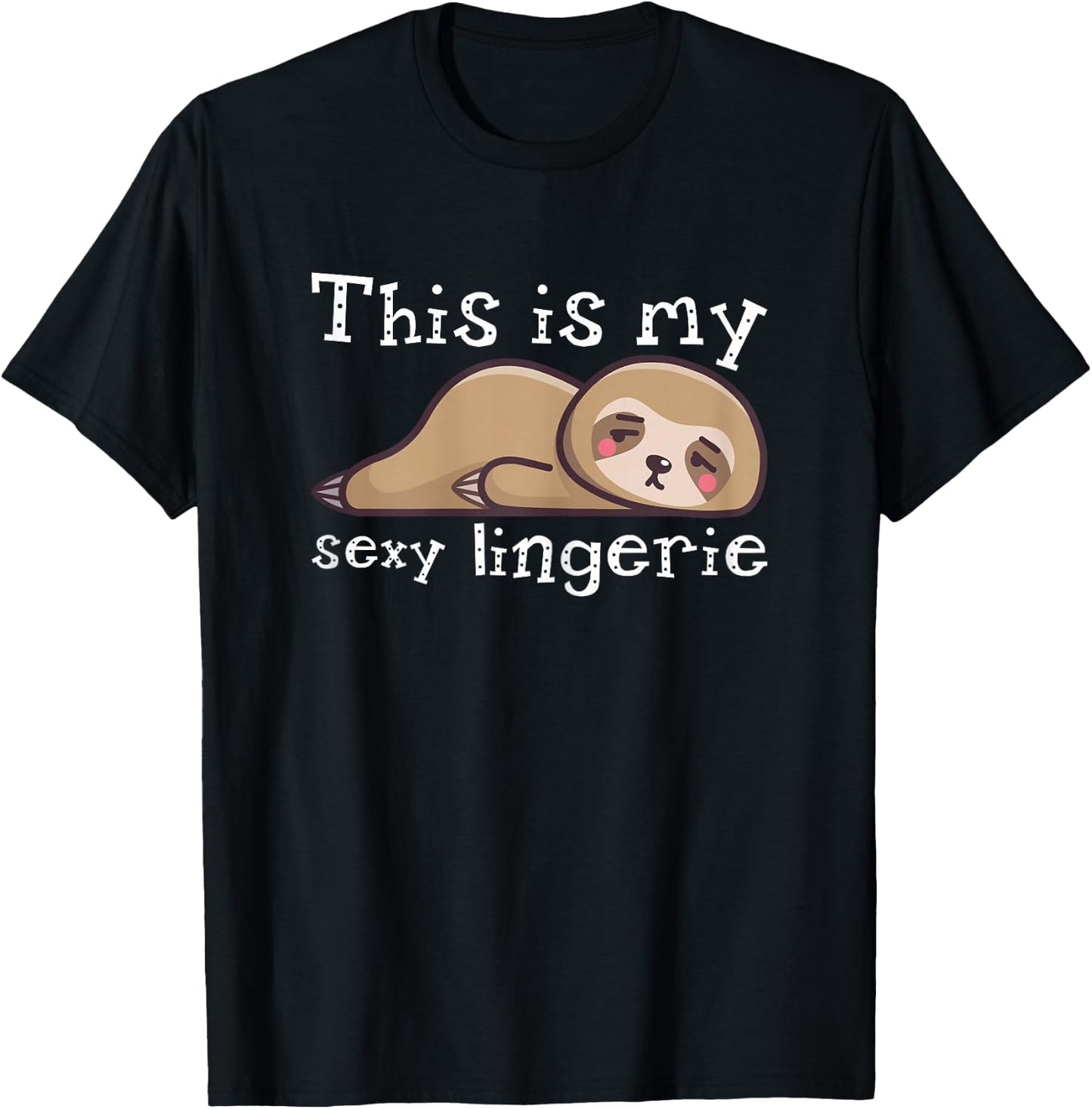 This is My Sexy Lingerie Night Costume for Wife T-Shirt - T-Shirt | Black