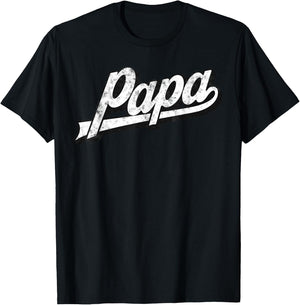 Papa Grandpa Father’s Day Birthday Gifts From Wife Daughter T-Shirt - T-Shirt | Black