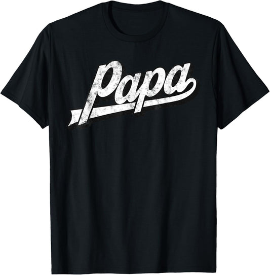 Papa Grandpa Father’s Day Birthday Gifts From Wife Daughter T-Shirt - T-Shirt | Black