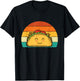 Taco Lover Shirts - Retro Taco Lover -Adults Black Cotton, Polyester - Small - Short Sleeve - - Taco Tuesday T-Shirt - T-Shirt | Black