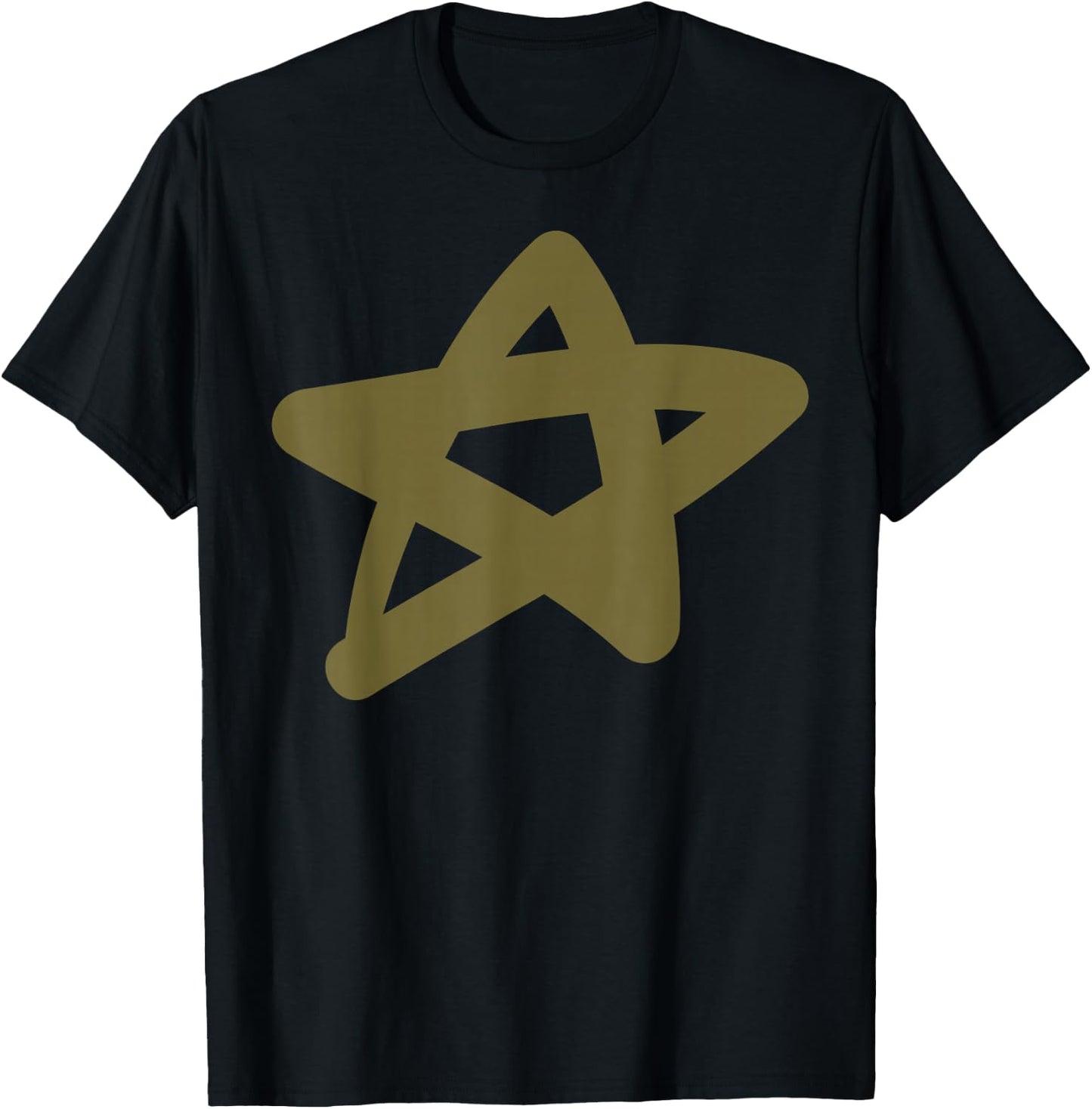 Gold Star T-Shirt - T-Shirt | Black