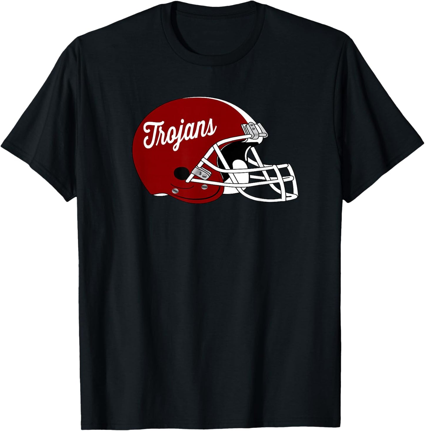 Trojans Football Helmet T-Shirt - T-Shirt | Black
