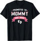 Promoted To Mommy Est. 2025 New Mom Gift First Mommy T-Shirt - T-Shirt | Black