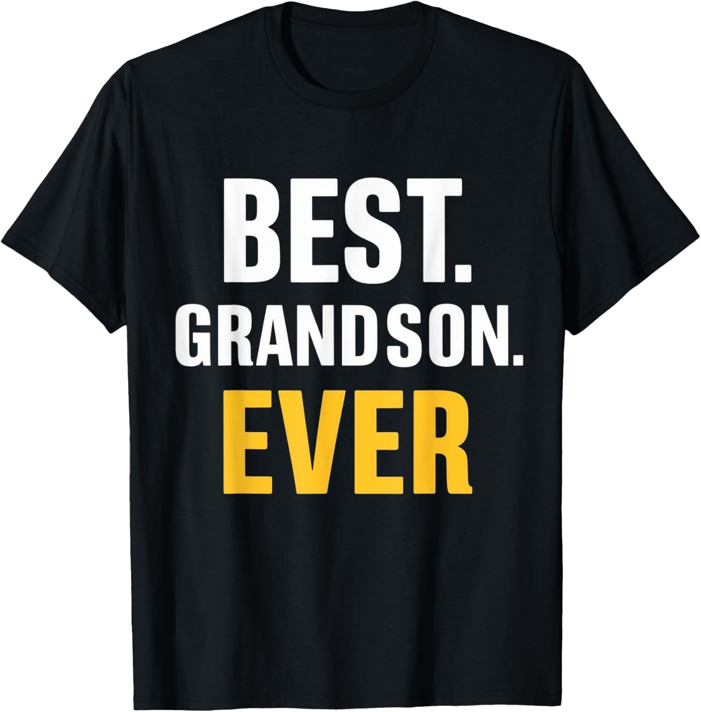 Best Grandson Ever Vintage Funny Father's Day T-Shirt - T-Shirt | Black