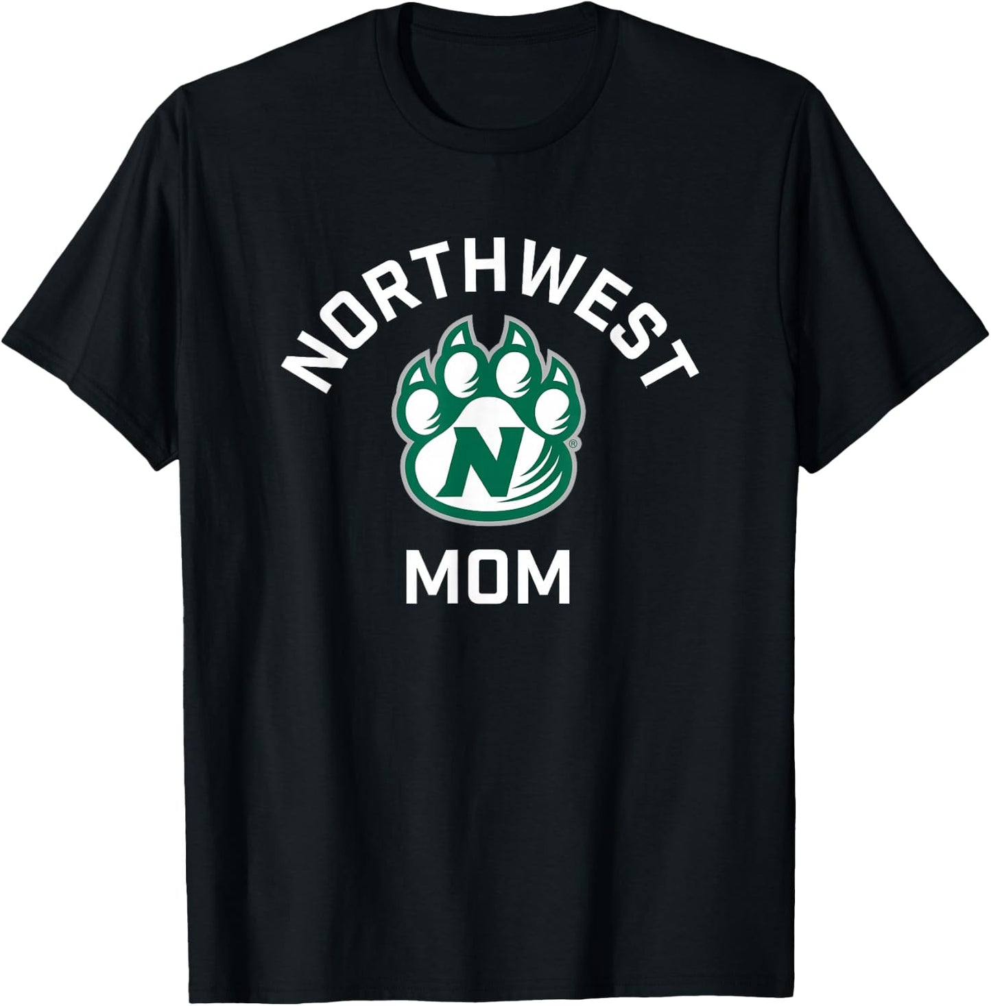 Northwest Missouri State Bearcats Arched Mom T-Shirt - T-Shirt | Black