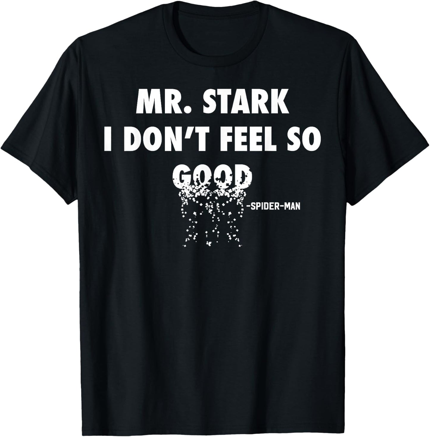 Marvel Infinity War Spider-Man Fading Text Graphic T-Shirt - T-Shirt | Black