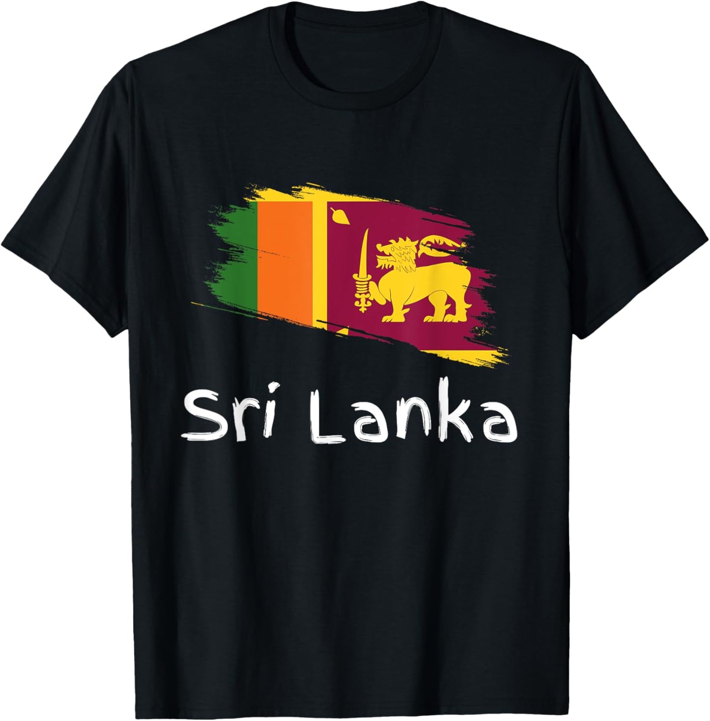 Sri Lanka Flag Sri Lankan Culture Patriotic Sri Lanka T-Shirt - T-Shirt | Black