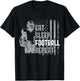 Eat Sleep Football Repeat Youth Shirt Kids Boys Girls Adult T-Shirt - T-Shirt | Black