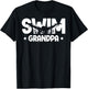 Swim Grandpa Of A Swimmer Grandfather Swimming Grandpa T-Shirt - T-Shirt | Black
