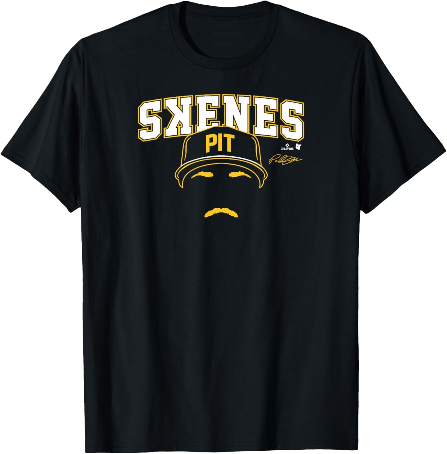 Paul Skenes - Backwards K - Pittsburgh Baseball T-Shirt - T-Shirt | Black