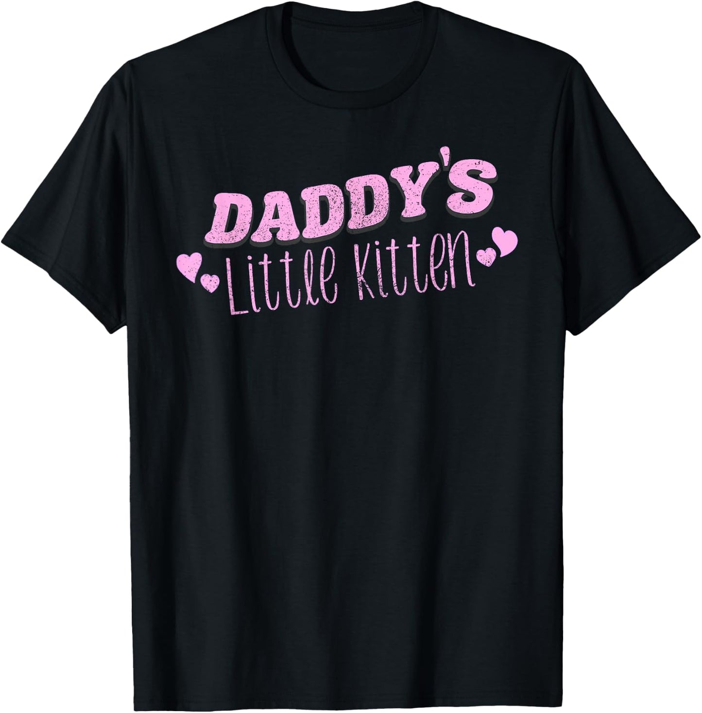 Daddy's Little Kitten DDLG Kinky BDSM Sex Dom Cat Play Neko T-Shirt - T-Shirt | Black