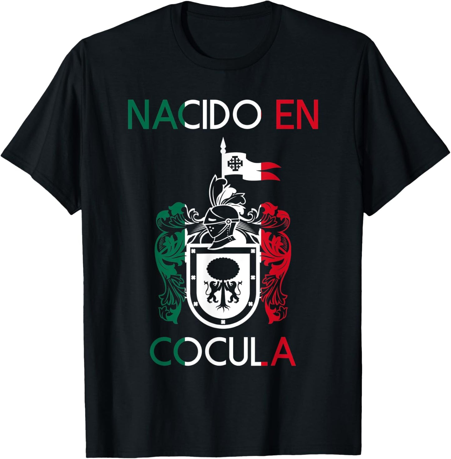 Cocula Jalisco Estado De Mexico Escudo Eagle Aguila T-Shirt - T-Shirt | Black