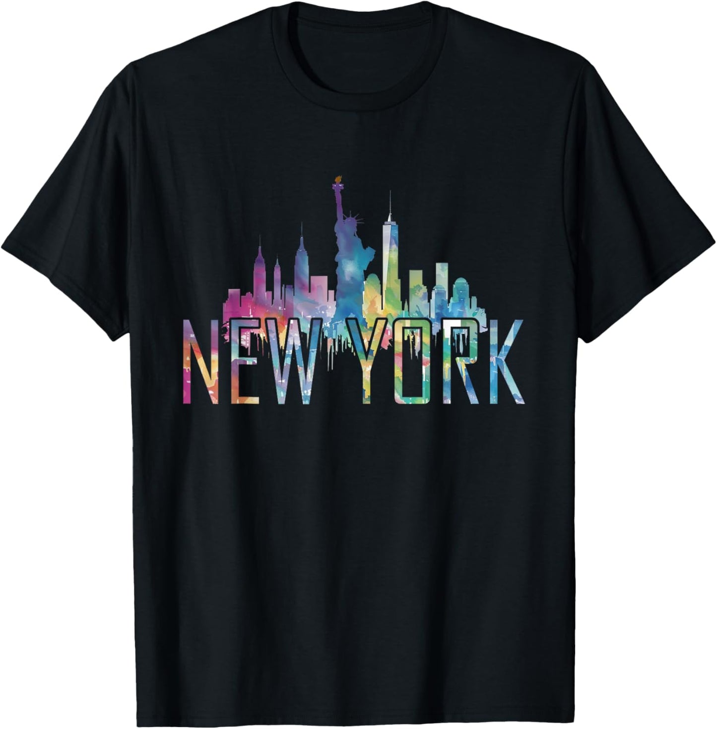 New York City New York NY | Skyline T-Shirt - T-Shirt | Black