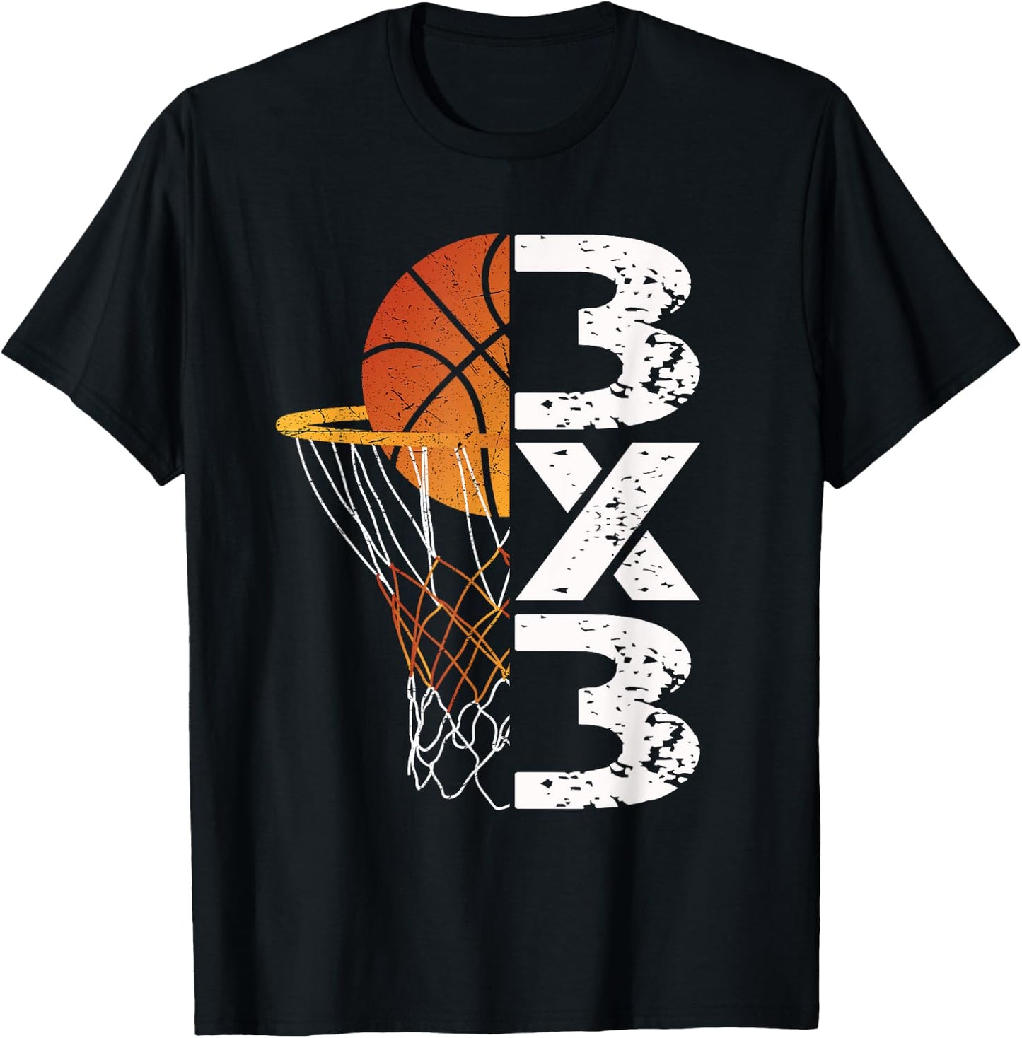 3X3 Basketball T-Shirt - T-Shirt | Black