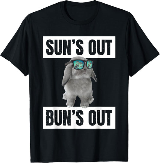 Sun's Out, Bun's Out: Funny Bunny Summer Quote Gift T-Shirt - T-Shirt | Black