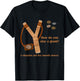 Slingshot Five Stones David Goliath Ukraine Russia War Army T-Shirt - T-Shirt | Black