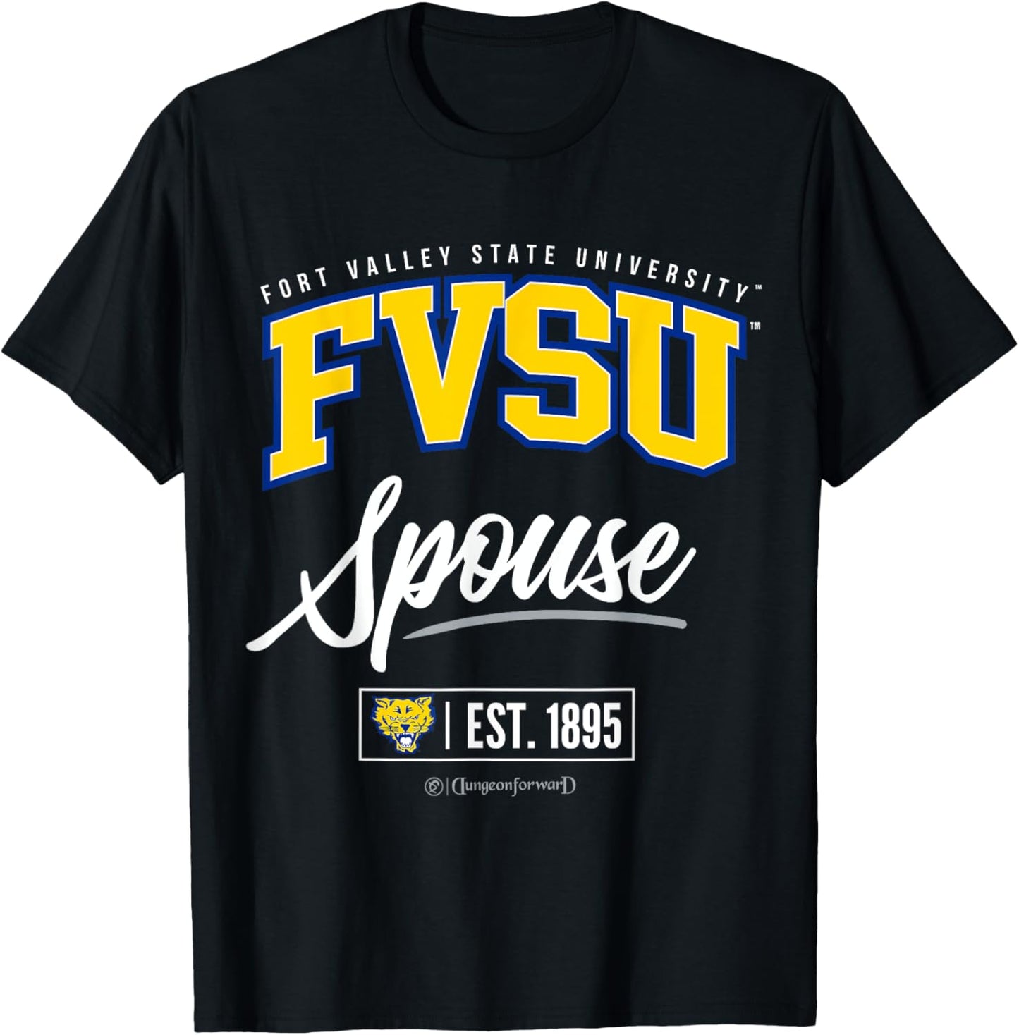 Fort Valley State University - FVSU HBCU Spouse T-Shirt - T-Shirt | Black