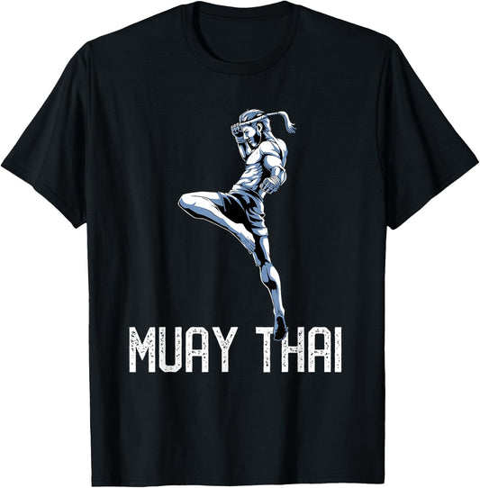 Muay Thai Tiger - Nak Muay, Kickboxing Gift T-Shirt - T-Shirt | Black